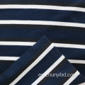 Patrón de rayas suave al por mayor Yarn teñido 1x1 tela de costilla tejido poliéster spandex de algodón mixtos para ropa